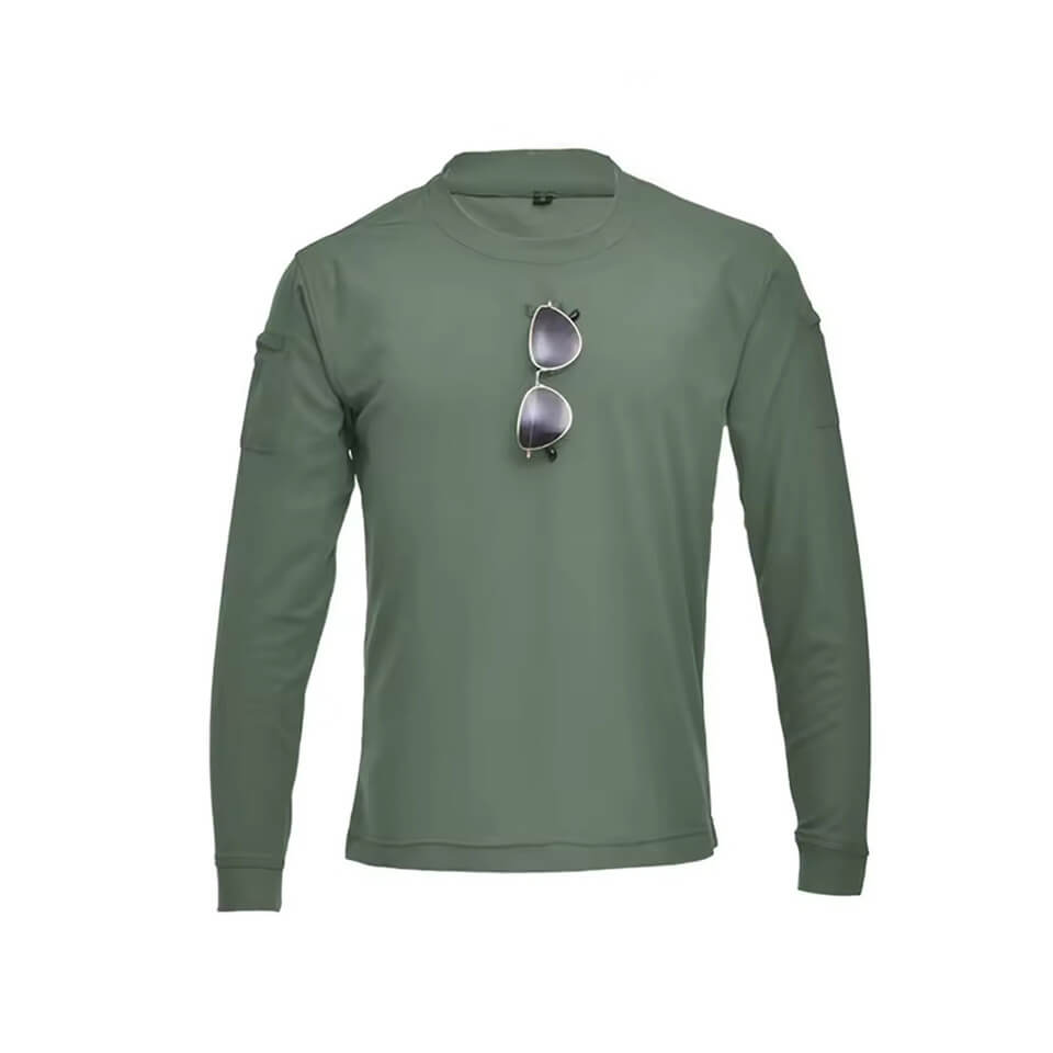 Men's T-shirt Casual Short Sleeved Tees Long Sleeve O Neck Sweat Absorbent Combat T-shirt Hunt Airsoft T Shirts Hunting